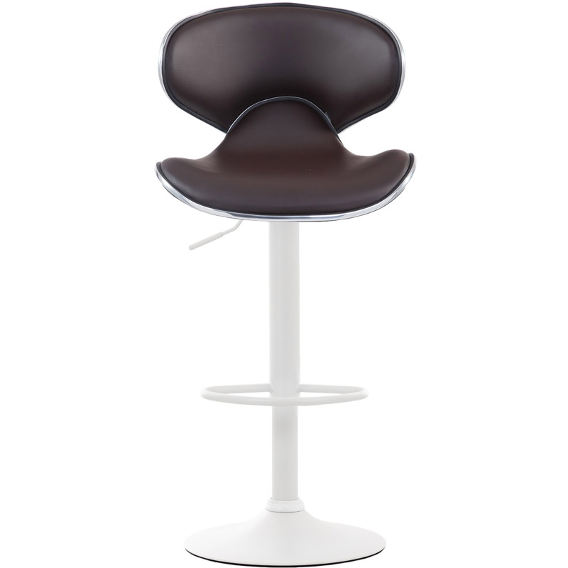 Tabouret de bar blanc Las Vegas V2 brun