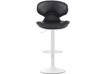 Tabouret de bar Las Vegas V2, blanc/noir