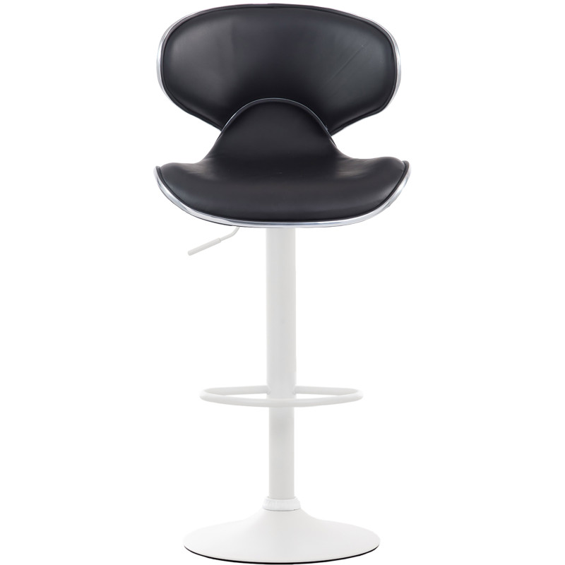 Tabouret de bar blanc Las Vegas V2 noir