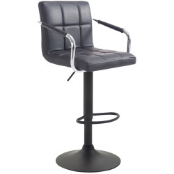 Tabouret de bar noir Lucy V2 noir