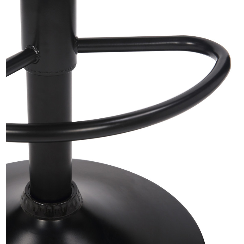 Tabouret de bar Feni en velours noir