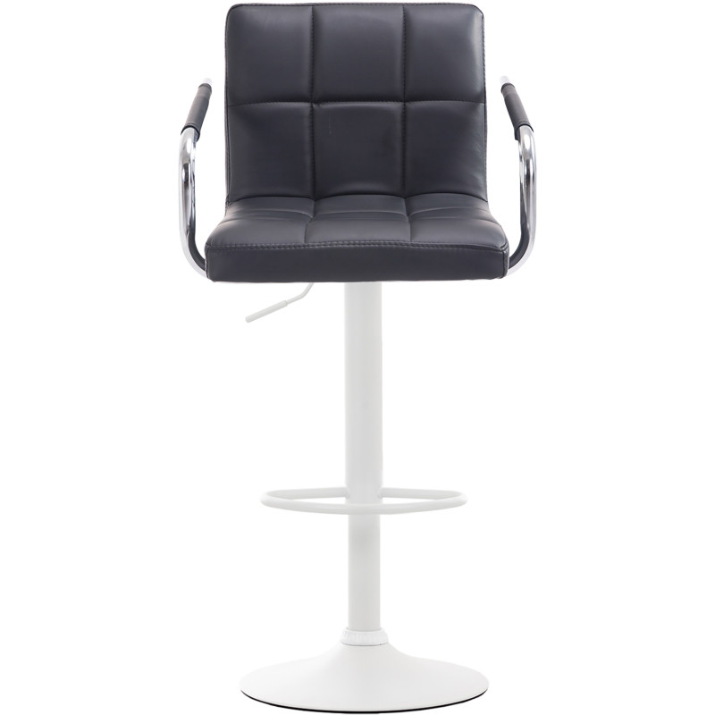 Lot de 2 tabourets de bar Lucy V2 blancs noir