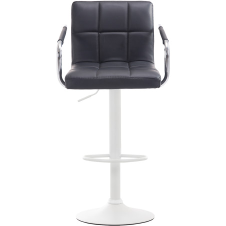 Lot de 2 tabourets de bar Lucy V2 blanc et noir