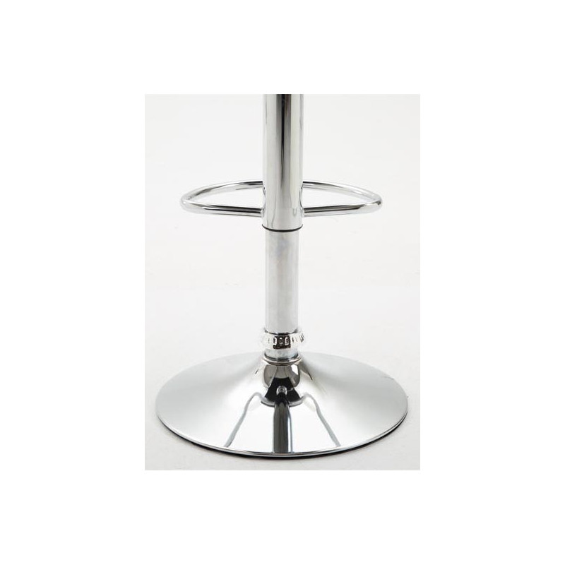 Set di 2 sgabelli da bar Dyn V2, similpelle, cromato, bianco