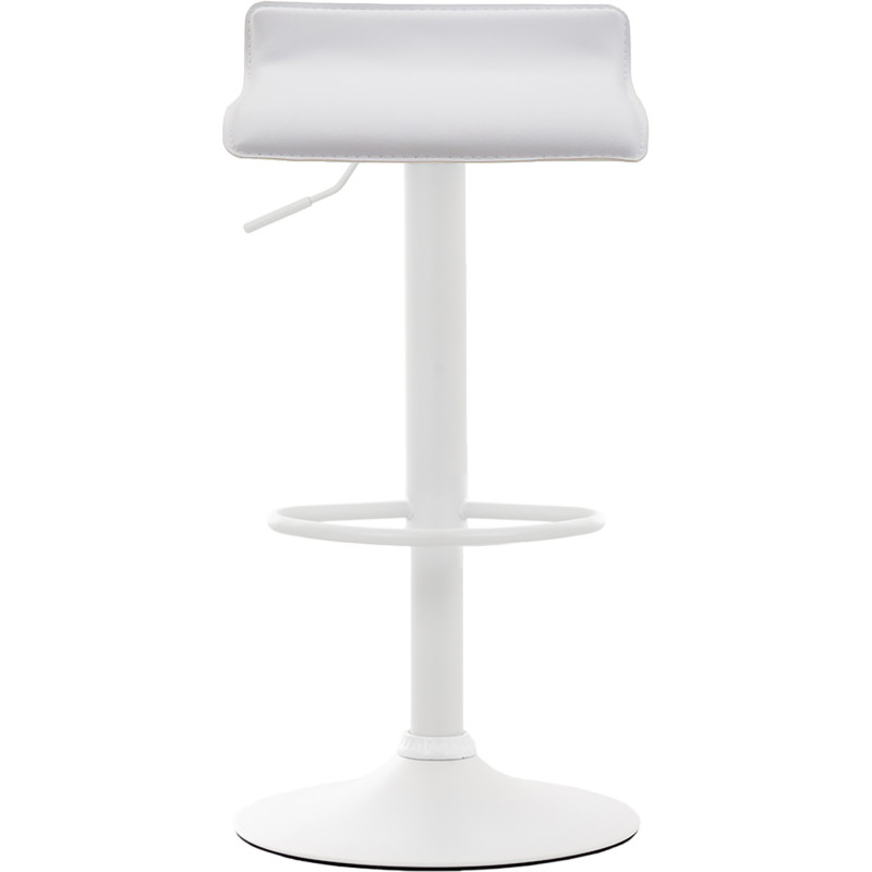 Set di 2 sgabelli da bar Dyn V2 in similpelle bianco bianco