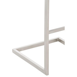 Conjunto de 2 banquetas de bar Paros, em couro sintético, pretas.