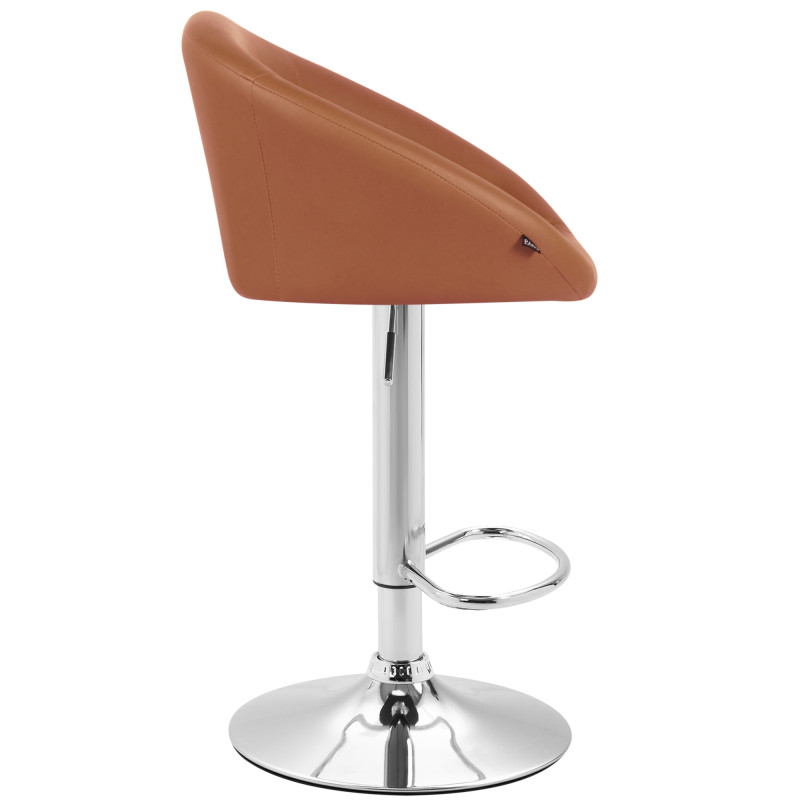 Tabouret de bar Miami V2 C brun clair