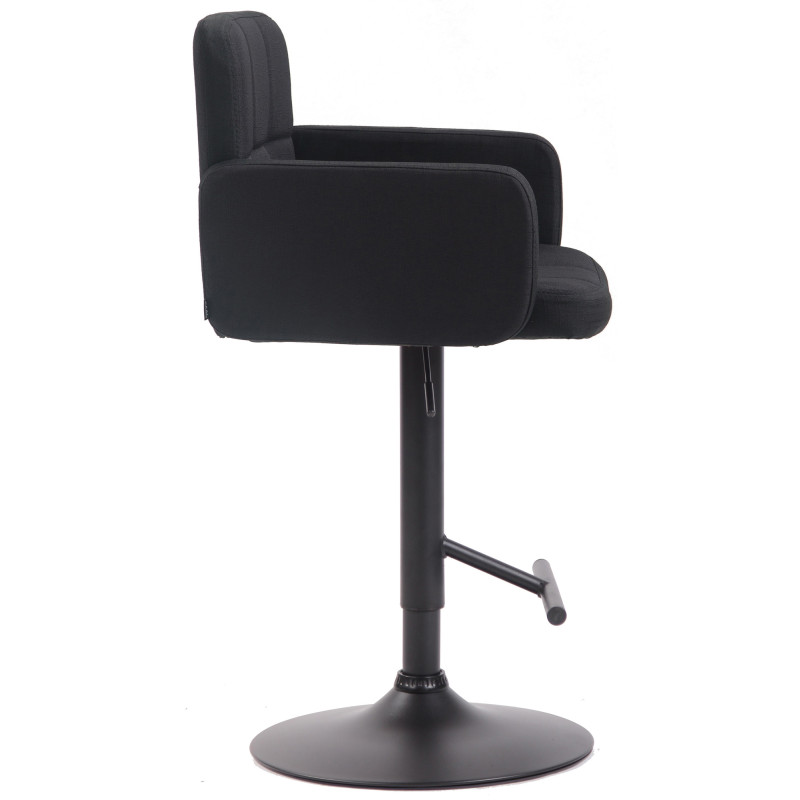 Banqueta de bar Los Angeles, tecido preto