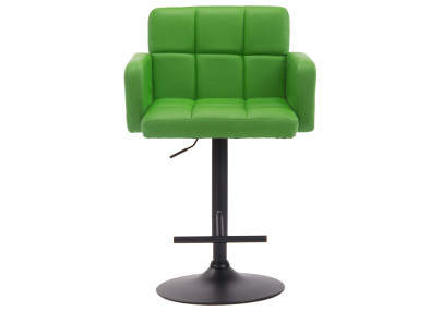 Tabouret de bar Los Angeles, noir et vert