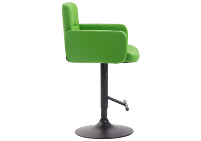 Tabouret de bar Los Angeles, noir et vert