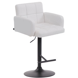 Tabouret de bar Los Angeles, noir et blanc