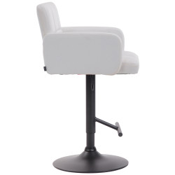 Banqueta de bar de Los Angeles, preta e branca