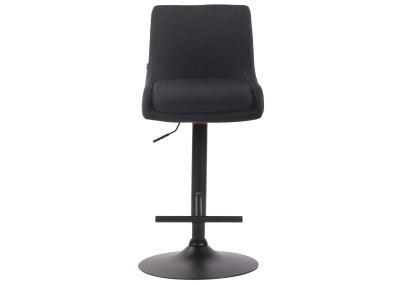 Sgabello da bar Club tessuto nero nero