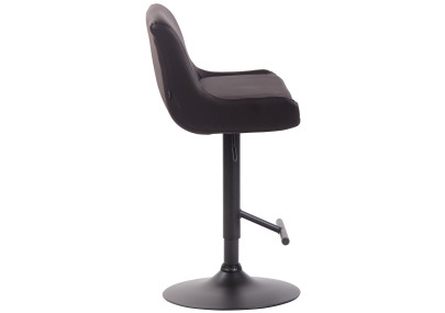 Sgabello da bar Club in similpelle nero marrone