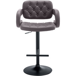 Tabouret de bar Dublin, noir brun
