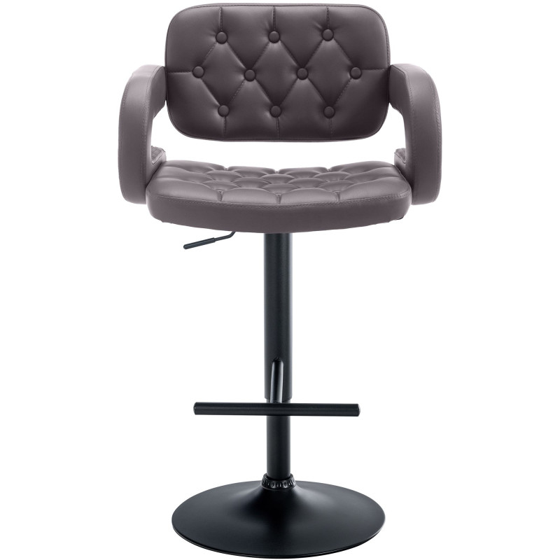 Tabouret de bar Dublin, noir brun