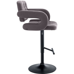 Tabouret de bar Dublin, noir brun