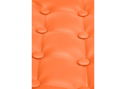 Taburete de bar Dublín, negro y naranja