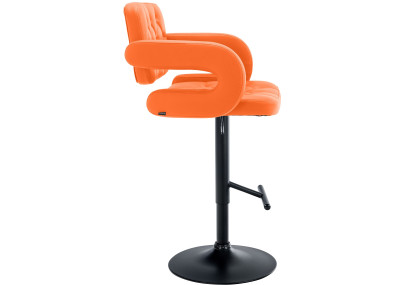 Taburete de bar Dublín, negro y naranja