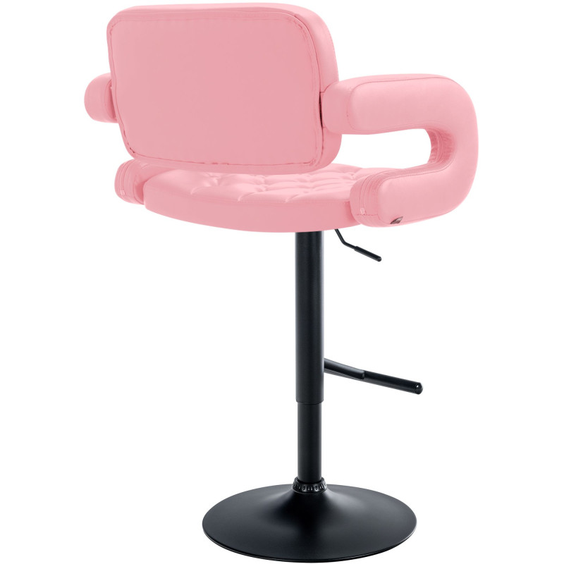 Tabouret de bar Dublin, noir rose