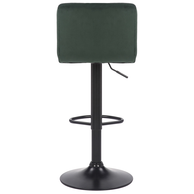 Conjunto de 2 banquetas de bar Feni em veludo verde.