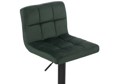 Conjunto de 2 banquetas de bar Feni em veludo verde.