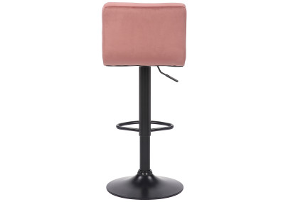 Conjunto de 2 banquetas de bar Feni em veludo rosa.