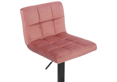 Conjunto de 2 banquetas de bar Feni em veludo rosa.