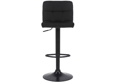 Lot de 2 tabourets de bar Feni en velours noir
