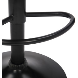 Lot de 2 tabourets de bar Feni en velours noir