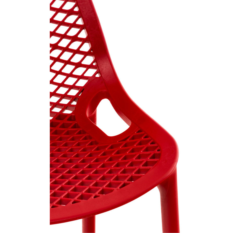 Conjunto de 2 banquetas de bar Air, vermelhas