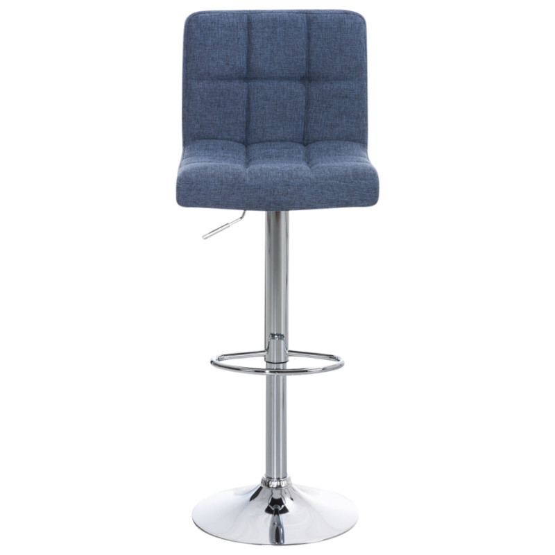 Conjunto de 2 banquetas de bar Peru, tecido C, azul