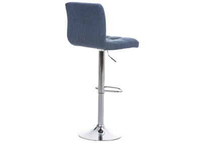 Ensemble de 2 tabourets de bar Peru, tissu C, bleu
