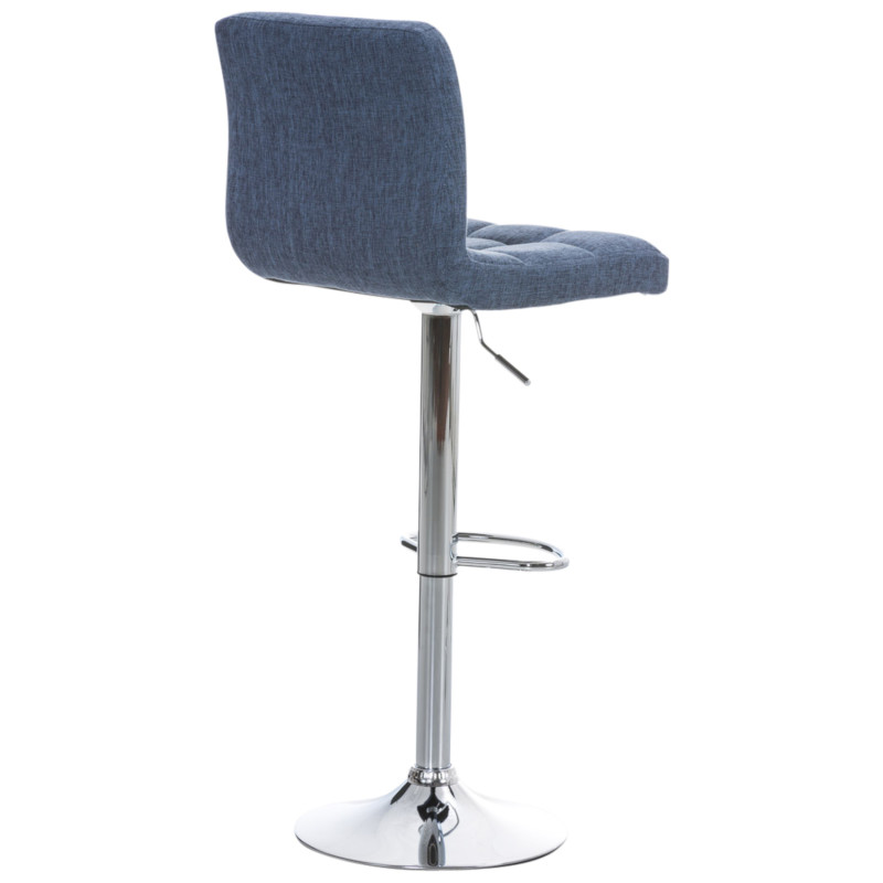 Ensemble de 2 tabourets de bar Peru, tissu C bleu