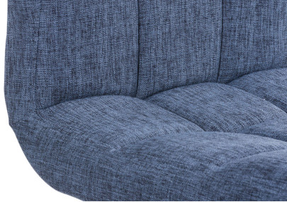 Ensemble de 2 tabourets de bar Peru, tissu C, bleu