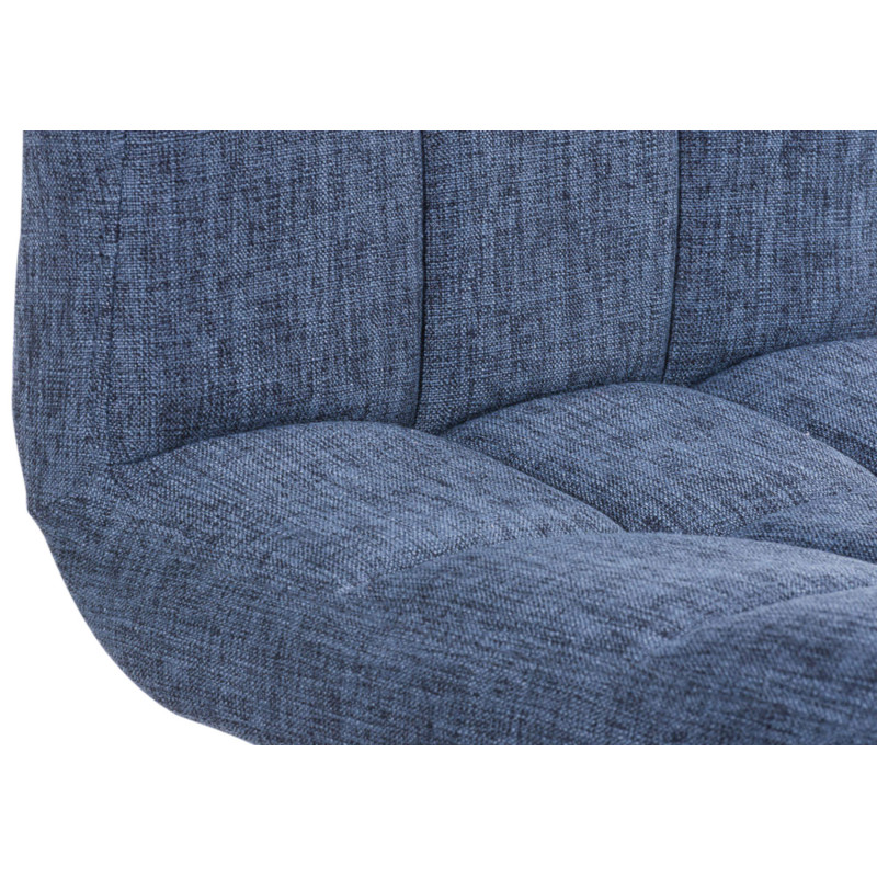 Conjunto de 2 banquetas de bar Peru, tecido C, azul