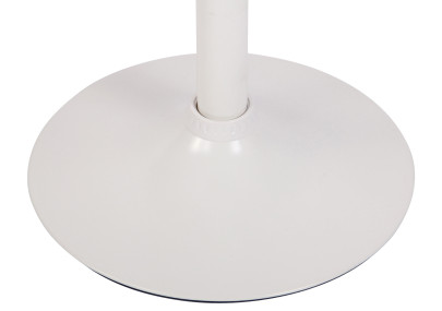 Tabouret de bar Dyn V2, tissu, blanc/marron