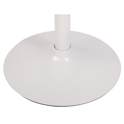 Tabouret de bar Dyn V2, tissu, blanc/marron