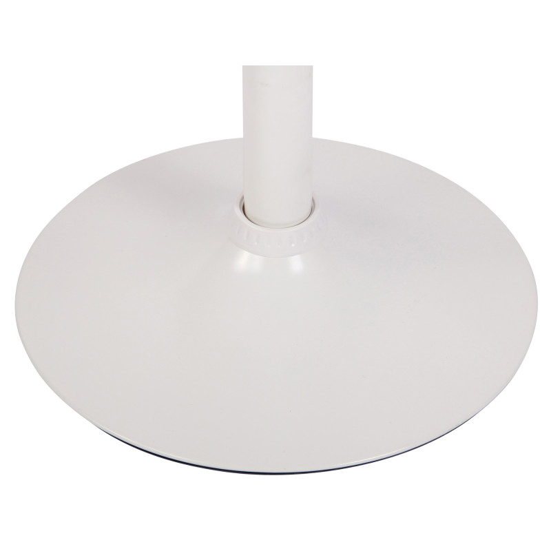 Tabouret de bar Dyn V2, tissu blanc brun