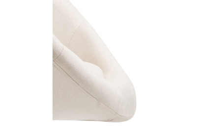 Sgabello da bar London V2 tessuto cromato crema