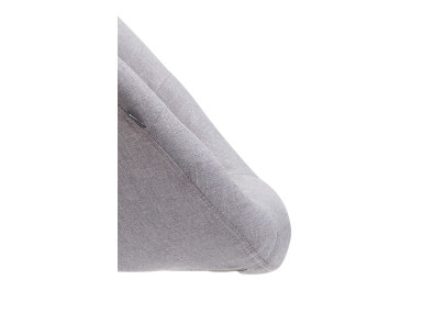 Sgabello da bar London V2, tessuto, grigio cromo