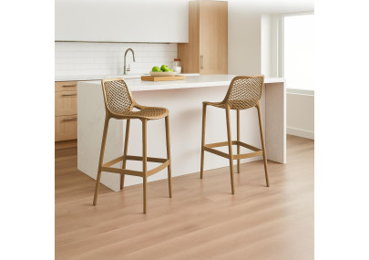 Conjunto de 2 banquetas de bar Air Mud