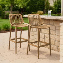 Ensemble de 2 tabourets de bar Air Mud