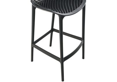 Juego de 2 taburetes de bar Air, negros
