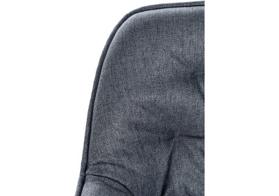 Sgabello da bar Gibson, tessuto grigio