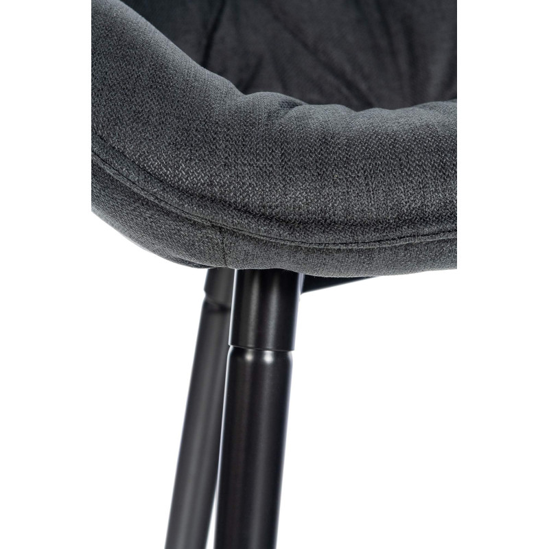 Sgabello da bar Gibson, tessuto grigio scuro