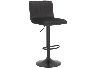 Tabouret de bar Jamie en velours noir