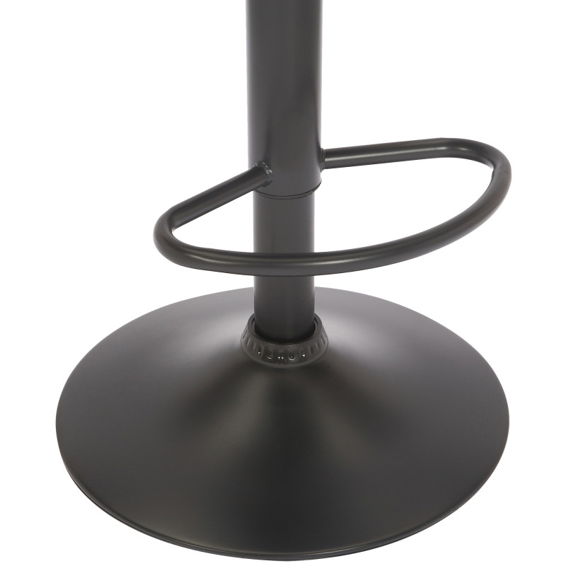 Tabouret de bar en velours Jamie gris