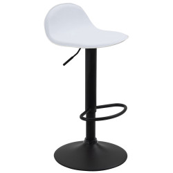 Tabouret de bar noir Lana V2 blanc