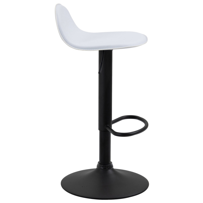 Tabouret de bar noir Lana V2 blanc